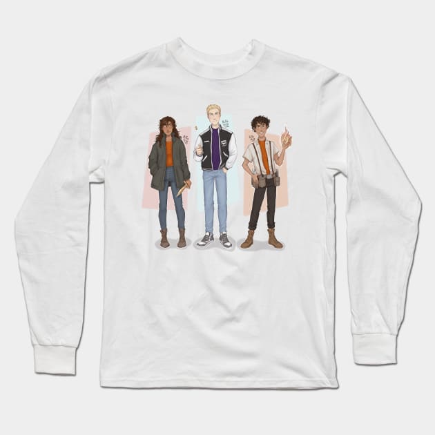 Heroes of olympus part 1 Long Sleeve T-Shirt by ritta1310